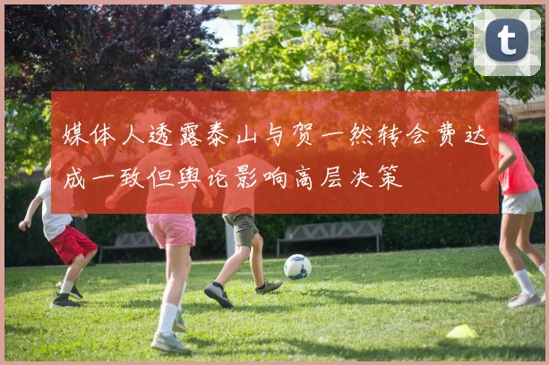 媒体人透露泰山与贺一然转会费达成一致但舆论影响高层决策
